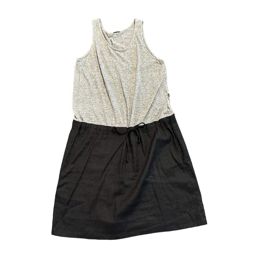 Monrow Womens gray black drop waist tank dress size small